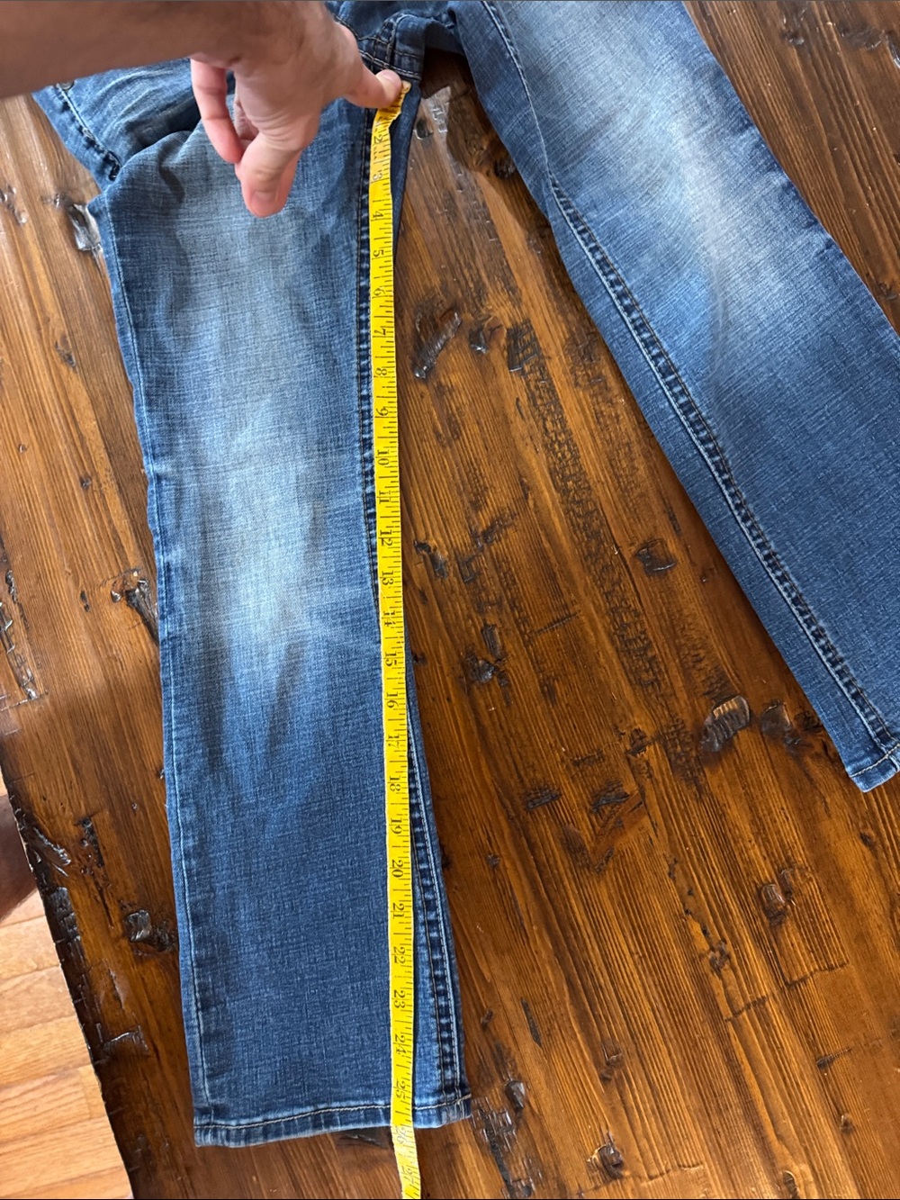 BKE DENIM CONNER SIZE 10 BOOTLEG JEANS BOYS LIKE NEW - Picture 10 of 16
